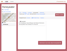 Tablet Screenshot of honeyeater.aussiesalon.com